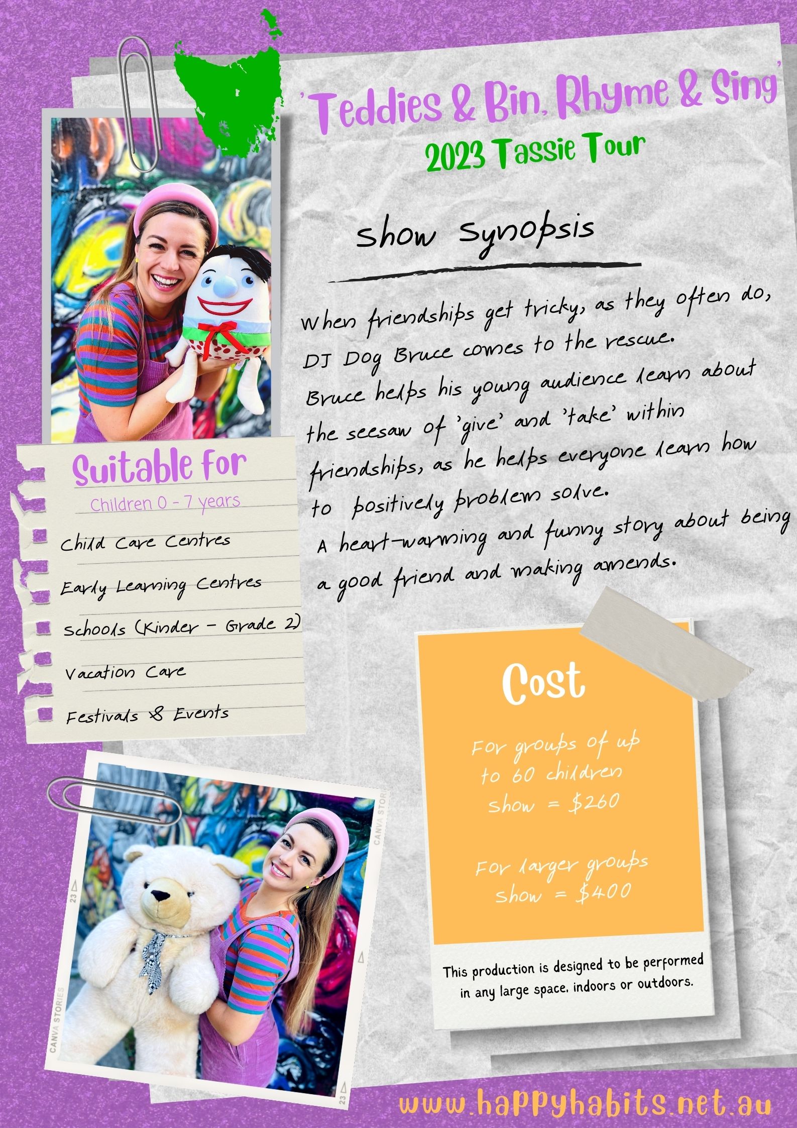 Happy Habits Teddies and Bin, Rhyme & Sing 2023